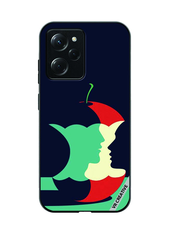 VR CREATIVE Protective Case Cover For Xioami Pcoo X5 Pro Eaten Apple Design Multicolour - Image 1