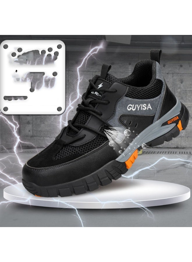 GUYISA Work Safety Shoes For Men Steel toe shoes Work Sneakers Anti-smash Anti puncture Indestructible shoes Protection Boots - Image 1