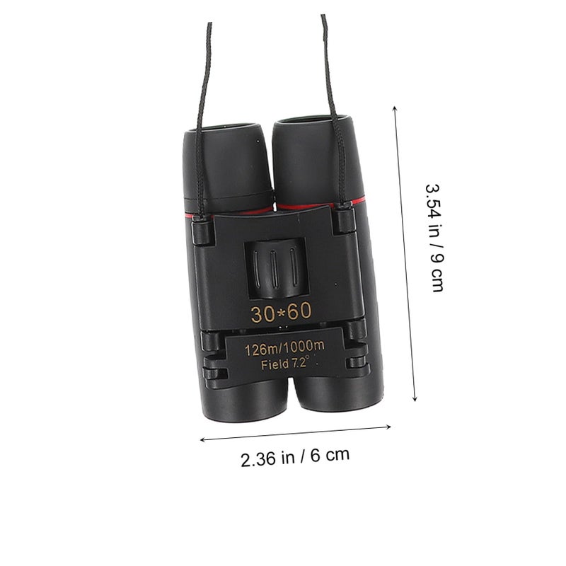 Compact 30x60 Folding Pocket Binoculars Lightweight High Power Optics for Outdoor Travel Hiking - Image 3
