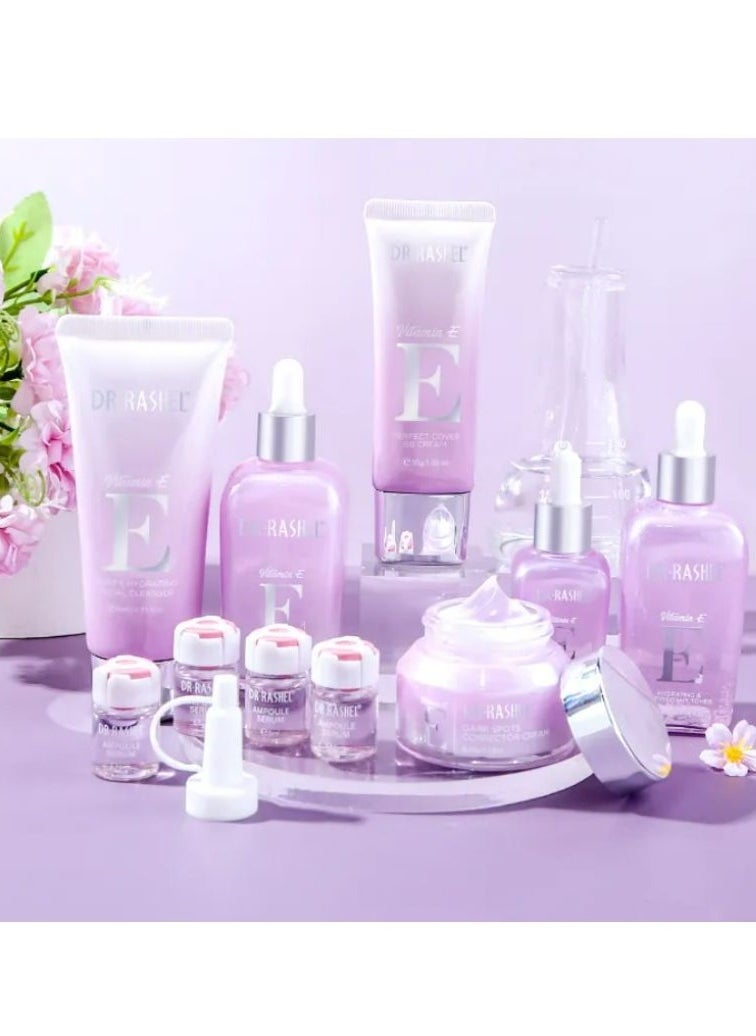 DR. RASHEL Vitamin E Hydrating & Restoring Skin Care Kit - 10 Piece Set  - Image 4