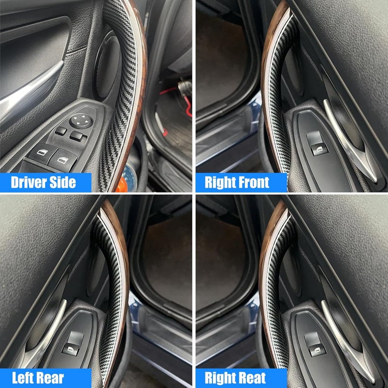 Jaronx Compatible with BMW Door Handles Replacement for 320i,325i,328i,330i,335i,340i F30/F31/F80 M3, 4PCS Driver Side and Passenger Side Interior Door Pull Handle Replacement(NOT for 4 Series) - Image 3