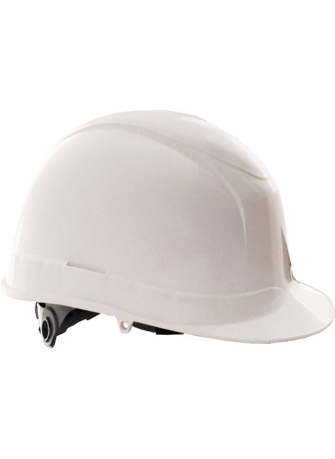 TAHA M1 PPB Safety Helmet – Durable Protective Headgear for Construction, Industrial, and Worksite Safety – Lightweight & Comfortable with Adjustable Chin Strap | White 