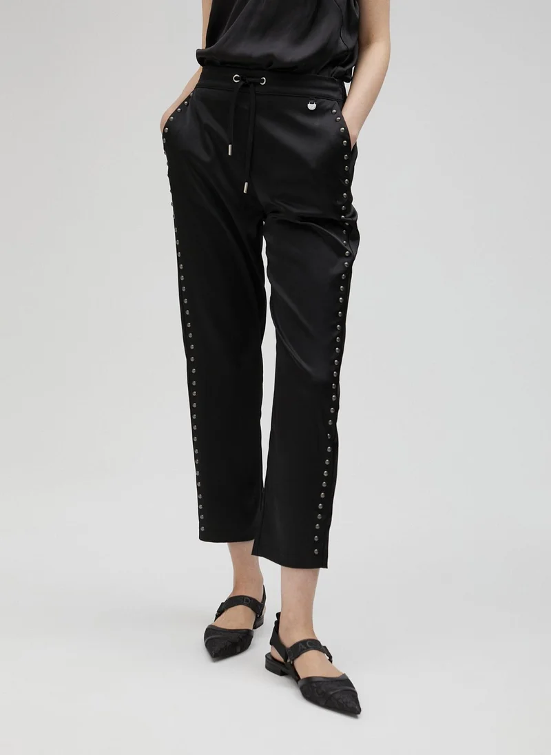 Lola Casademunt Studded satin joggers