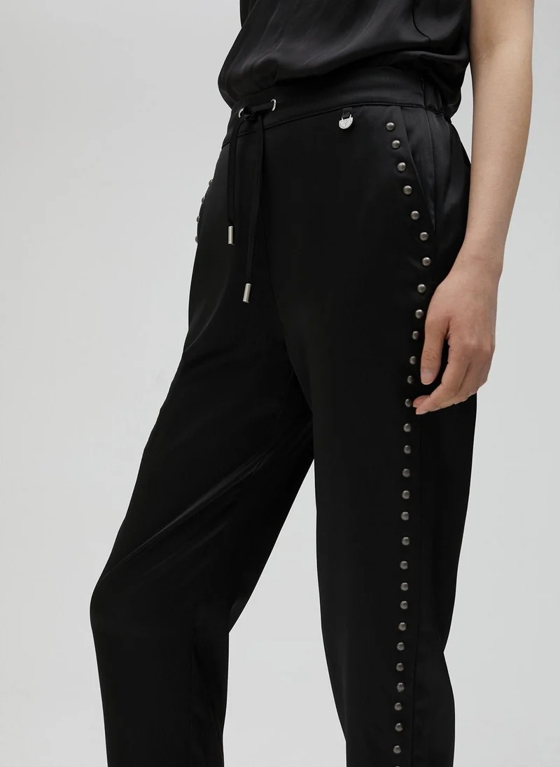 Lola Casademunt Studded satin joggers