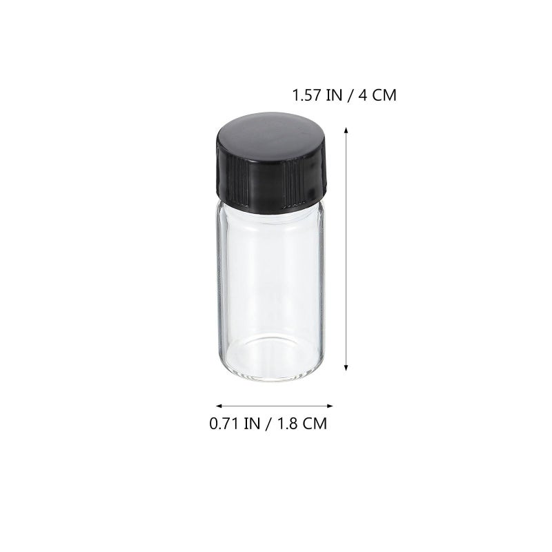 5ml Glass Screw Neck Bottles 100pcs Essential Oil Sample Vials Lab Cosmetic Containers - Image 3