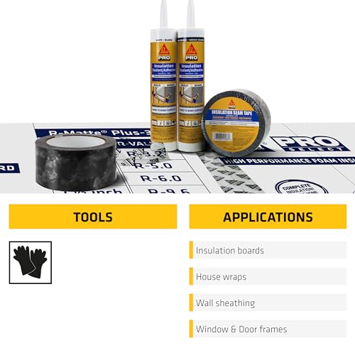 SIKA SikaSeal-148 Insulation Seam Tape - Clear, Multipurpose, Hand-Tearable Acrylic Adhesive - Indoor/Outdoor Use, UV Resistant, Moisture & Mold Resistant, 2-in x 164 ft - Image 4