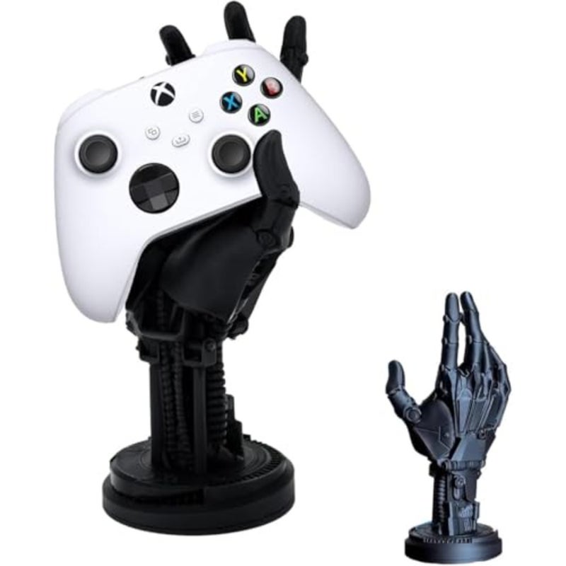 Controller Holder, 3D Robot Hand Model Gaming Desktop Decoration and Headset Hanger, Durable Controller Stand for PS5 and PS4, Gift for Gamers and Gaming Enthusiasts - Image 2