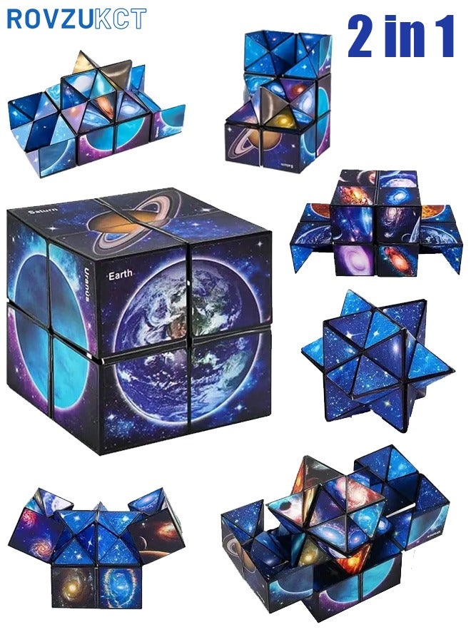 روفزوكت المكعب السحري 2 في 1 نجمة مكعب روبيك مجموعة النجوم - Image 1