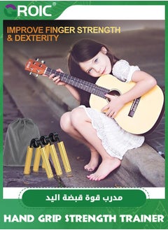 GROIC مجموعة تقوية قبضة اليد مكونة من 3 قطع (100، 150، 200 رطل)، مدرب قوة قبضة اليد من سبائك الألومنيوم، مدرب قبضة اليد، تمرين الساعد، معدات اللياقة البدنية مع حقيبة حمل  - Image 5