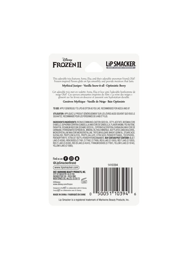 Lip Smacker s Disney Frozen 2 Flavored Lip Balm - Moisturizing, Soothing Trio Mythical Juniper, Vanilla Snow-it-all, & Optimistic Berry - Image 4