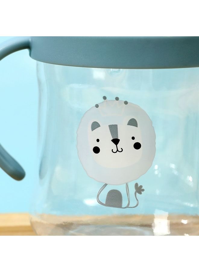 ULHYC Baby Sippy Cup with Handle Soft Bite Resistant Drop Resistant Learning Drinking Cup Cartoon Print for Toddlers Everyday Use - Image 4