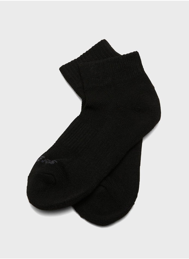 SKECHERS 3 Pack Terry Qtr Crew Socks  - Image 4