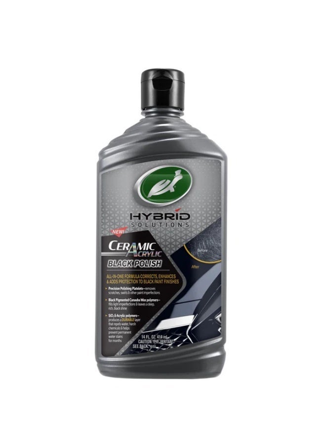 TurtleWax Hybrid Solutions Ceramic Acrylic Black Car Polish - Image 1