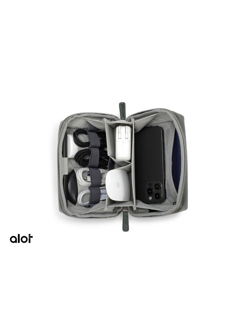 ALot handbag – elegant and durable, with multiple pockets for daily use. Made of premium leather, with a 1-liter capacity, and equipped with a side hand strap for easy carrying. - Image 4