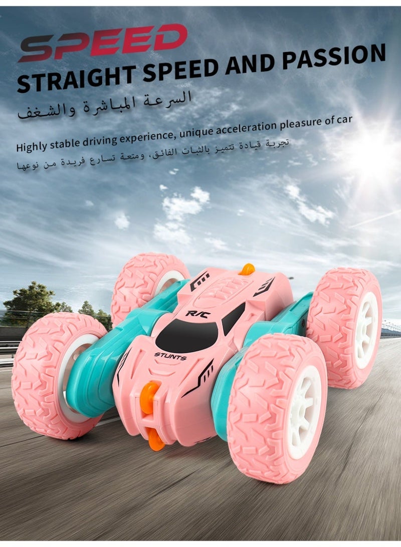 KKK Super Stunt High-Speed Racing Double-Sided 4WD 360 Degree Flipping Rotating 2.4 GHz Remote Control Rechargeable Stunt Car - Image 4