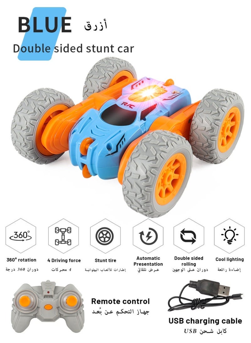 KKK Super Stunt High-Speed Racing Double-Sided 4WD 360 Degree Flipping Rotating 2.4 GHz Remote Control Rechargeable Stunt Car - Image 1