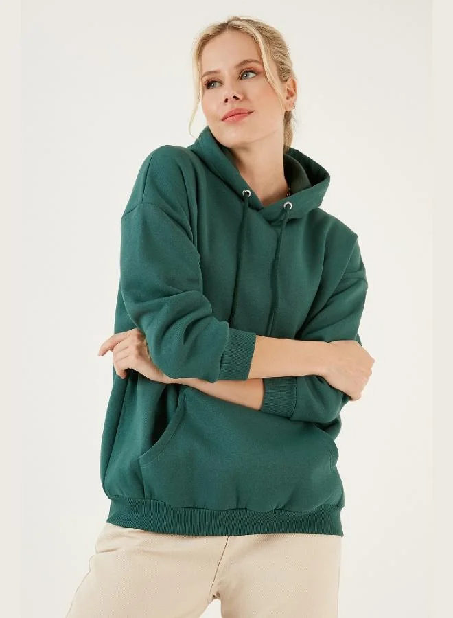 Lela Lela Regular Fit Cotton Hooded Collar Raised Winter 2-Pack Sweat Women's SWEAT 5863854S2