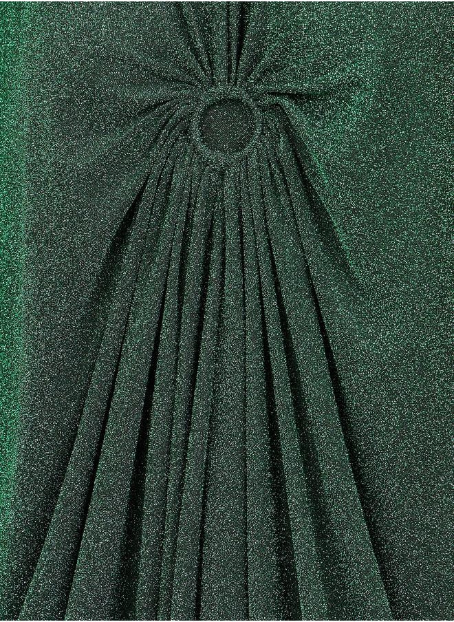 Styli - Shimmer O Ringer Ruched Detail Maxi Kaftan - Image 1