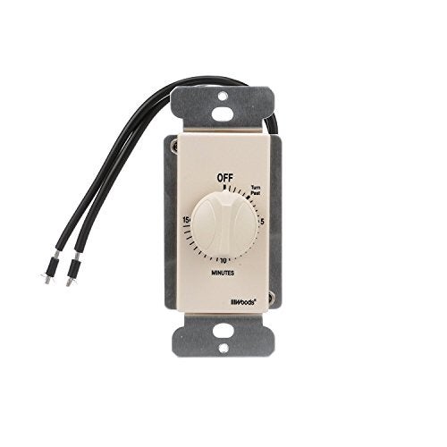 Woods 59712 In-Wall 15 Minute Spring Wound Timer, Light Almond - Image 3