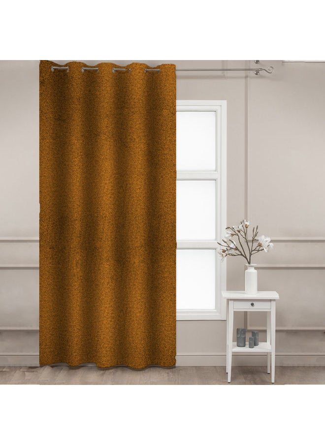 Naguib Selim Curtains House Veral Semi Leather Soft Velour Fabric Steel Grommets For Living Rooms 1 Piece-140 x 280 cm  - Image 2
