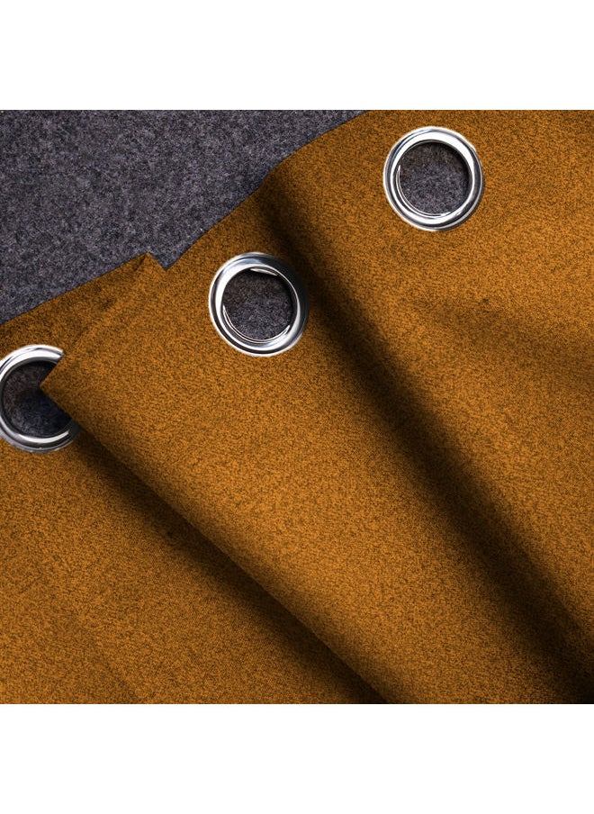 Naguib Selim Curtains House Veral Semi Leather Soft Velour Fabric Steel Grommets For Living Rooms 1 Piece-140 x 280 cm  - Image 3