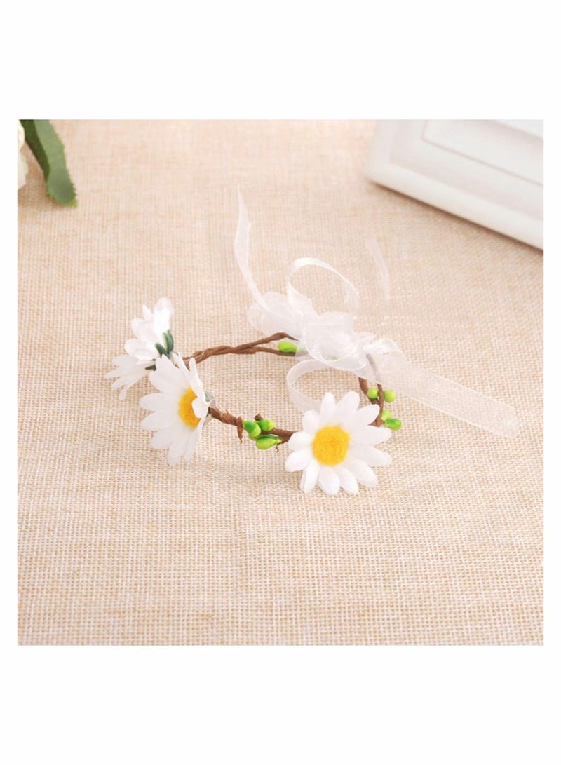 Silk Daisy Flower Head 1.5Inch White Artificial Gerbera Fake Flowers Heads for Wedding Party,Home Decoration and DIY Craft 100 Pcs