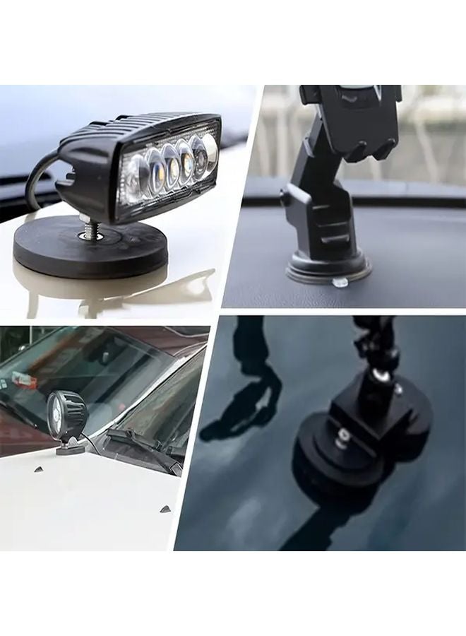 قطعتان مغناطيس سيارة قوي مبطن بالمطاط من النيوديميوم مع ملولبة M6 - Image 5