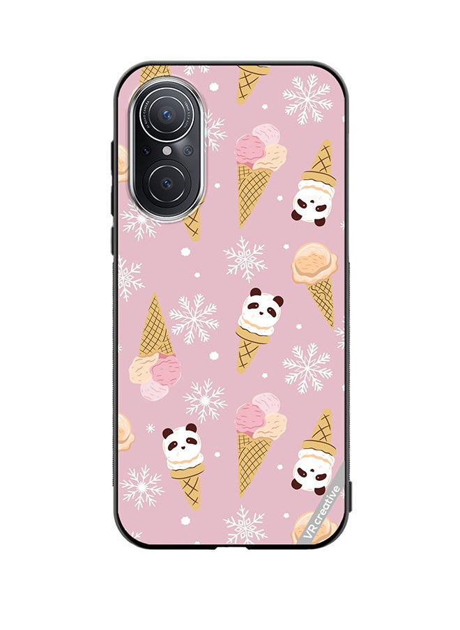 VR CREATIVE Protective Case Cover For Huawei Nova 9 SE Ice Cream In Waffle Cups And In The Shape Of A Panda Design Multicolour  - Image 1