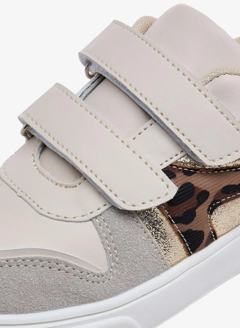Flora Bella By Shoexpress Beige Flora Bella Girls' Sneakers With Hook And Loop Closure for Women | Best Price UAE