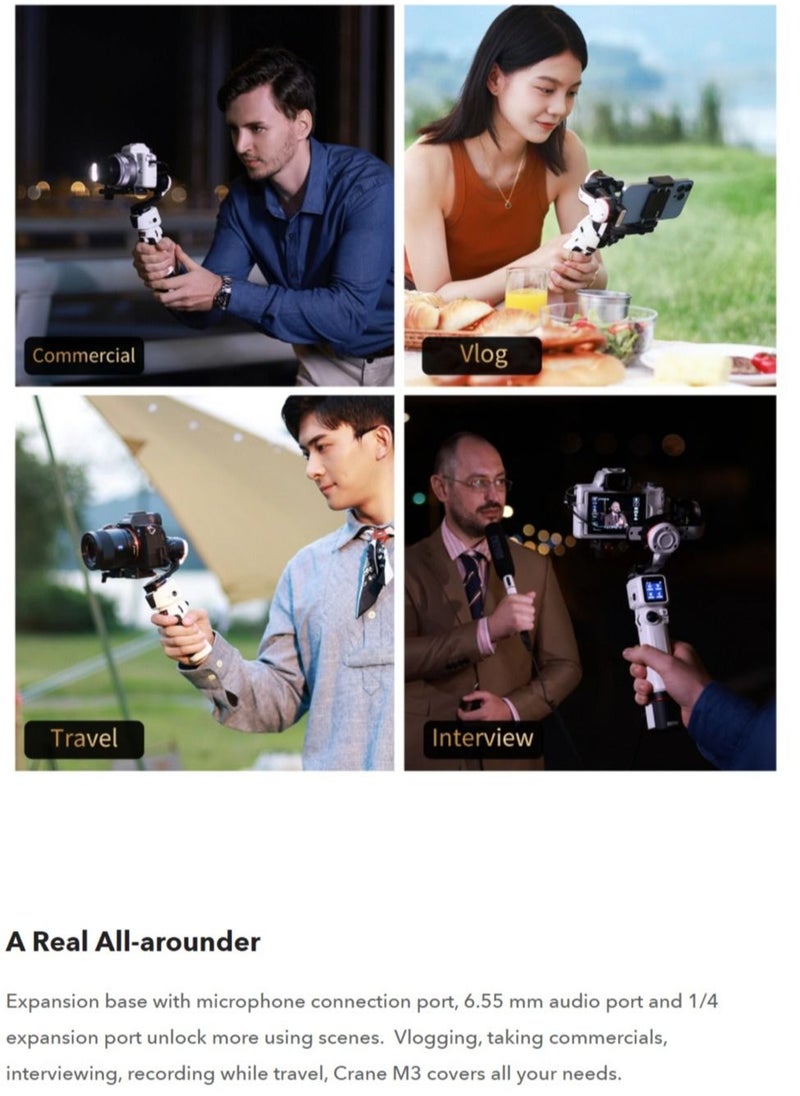Zhiyun - Crane M3 Combo Version 3-Axis Handheld Gimbal Stabilizer for Mirrorless Cameras - Image 1