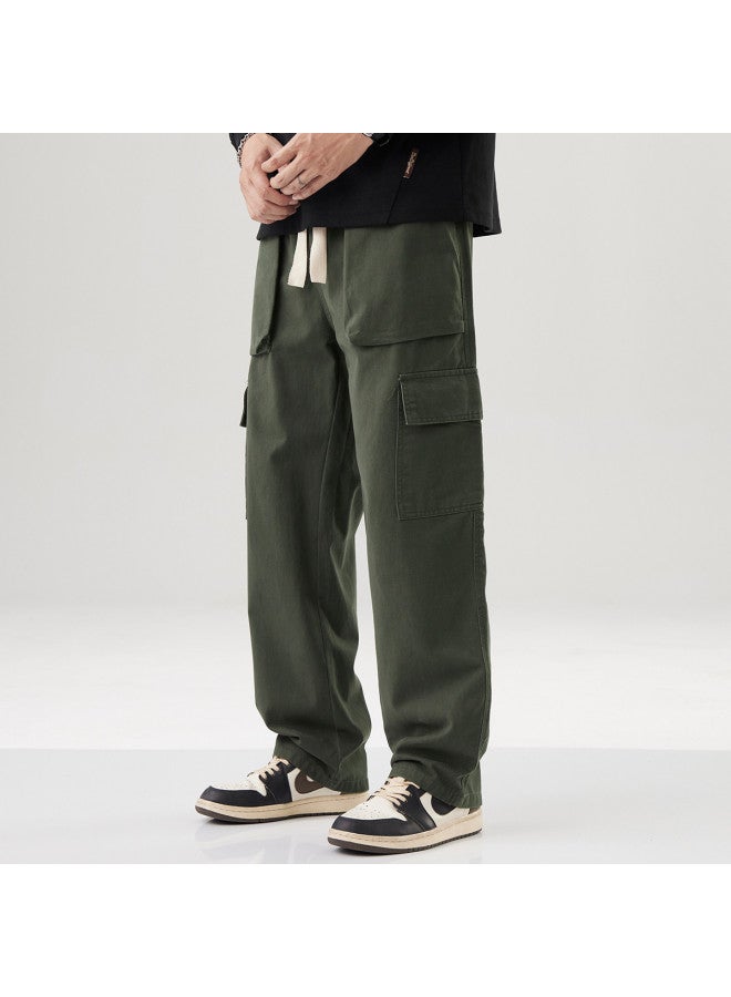EPTISON Korean Style Summer Trend Men's Cargo Pants - Fashionable Loose-fit Casual Trousers With Drawstring For Sports - Image 2