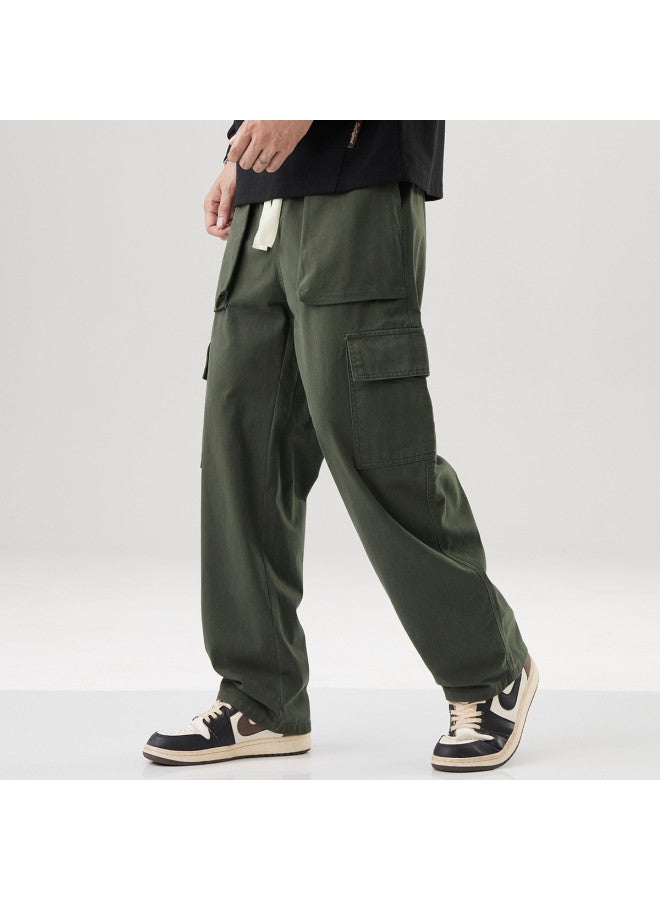 EPTISON Korean Style Summer Trend Men's Cargo Pants - Fashionable Loose-fit Casual Trousers With Drawstring For Sports - Image 4