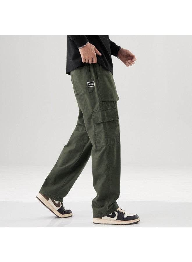 EPTISON Korean Style Summer Trend Men's Cargo Pants - Fashionable Loose-fit Casual Trousers With Drawstring For Sports - Image 5