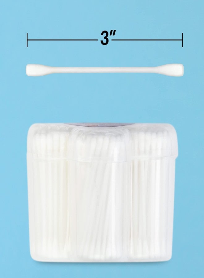 R-NEU 500 Cotton Swabs, Doubled Tipped, Sterilized, 100% Pure Cotton Qtips for Cleaning, Home, Makeup, Pet and Baby Care, Random Color (500 Count) - Image 3