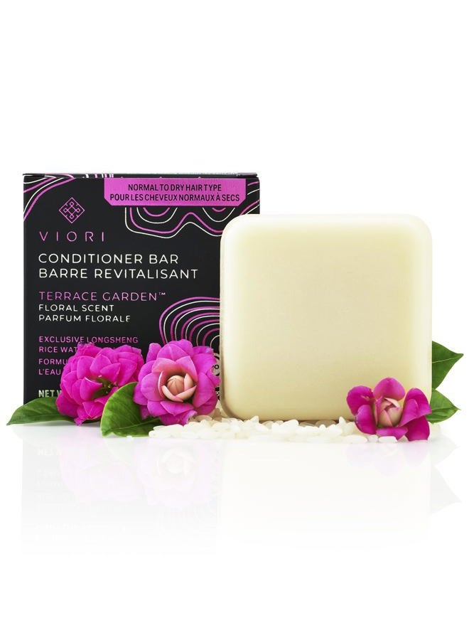 Viori Terrace Garden Conditioner Bar Made with Rice Water - Handcrafted All Natural Organic Conditioner - Image 1