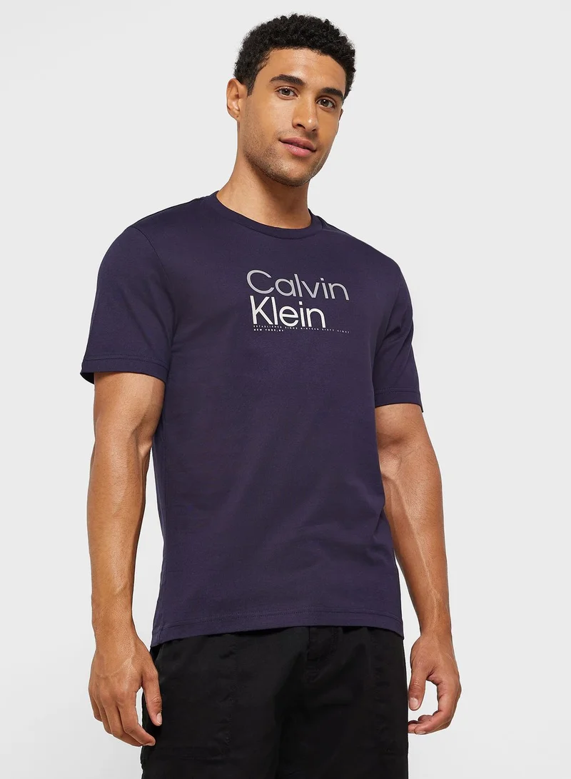 CALVIN KLEIN Logo Crew Neck T-Shirt