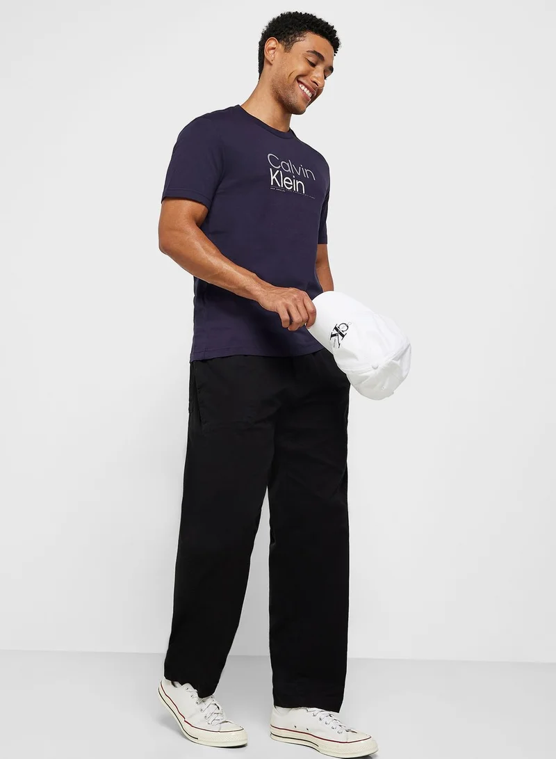 CALVIN KLEIN Logo Crew Neck T-Shirt