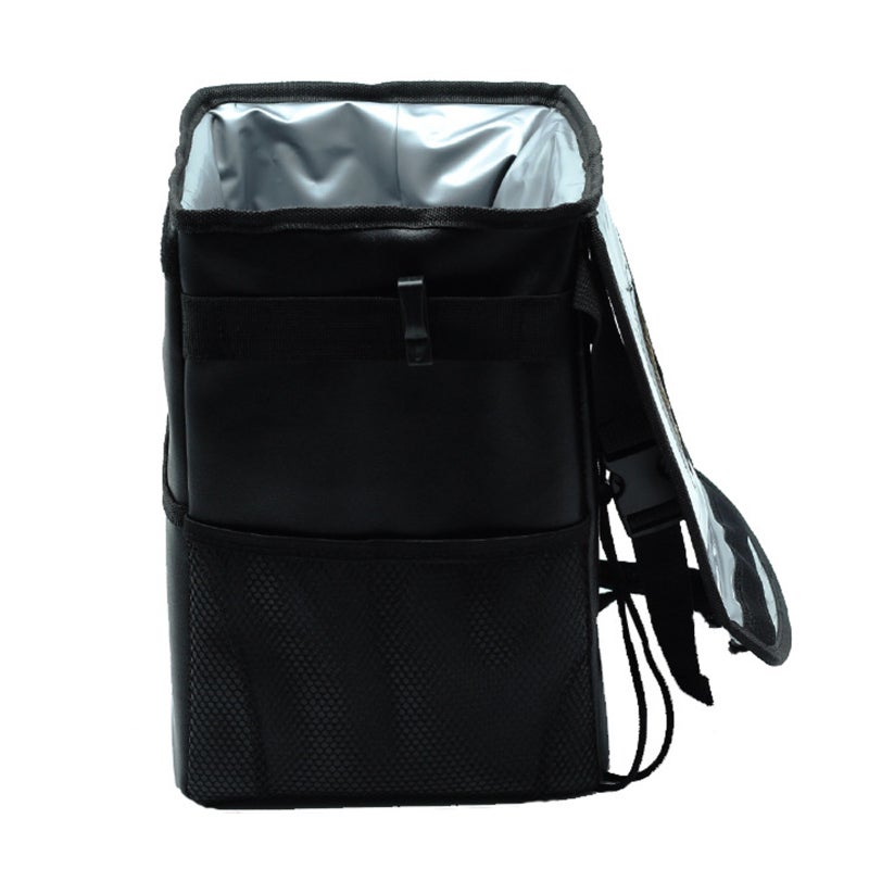 Car Trash Large 20*24*27Cm Waterproof Lining - Odor Control Flip-Top Lid Storage Bin for Vehicle Back Seat Organization - Image 3