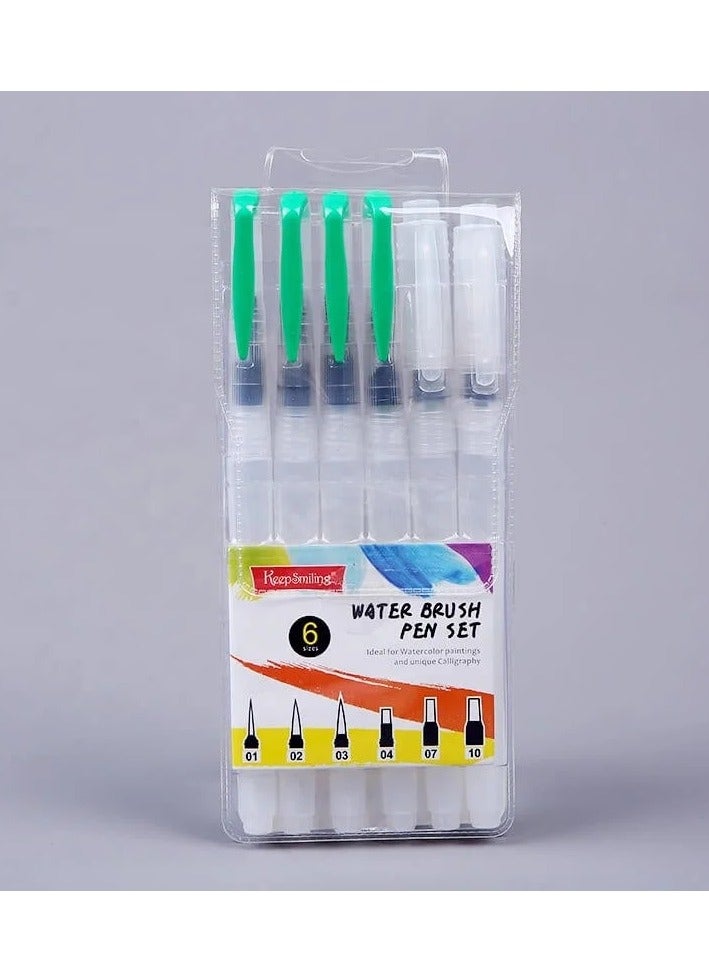 Keep Smiling Water Brush Pen Set 6pcs  - Image 1