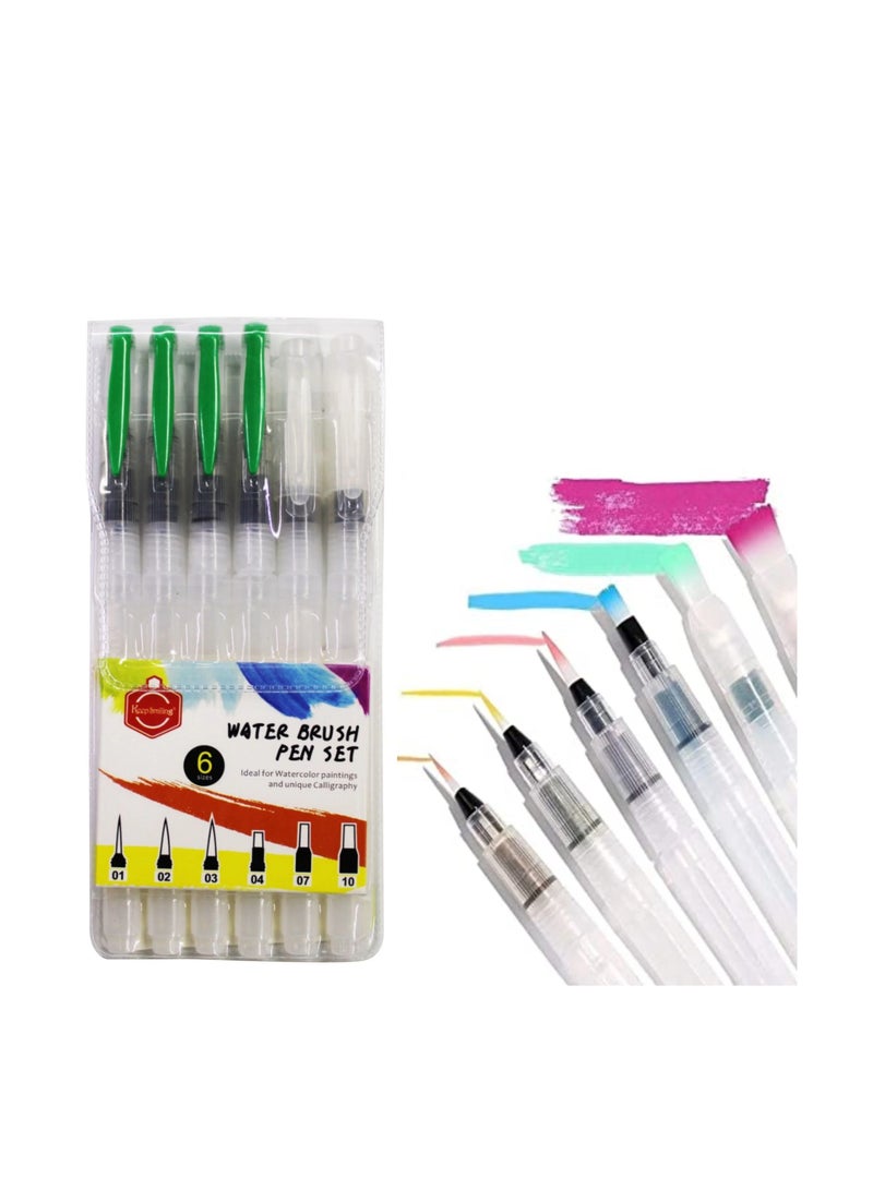 Keep Smiling Water Brush Pen Set 6pcs  - Image 2