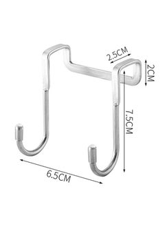 2 Pcs Over The Door Hook Hanger Wall Organiser Detachable Hook Rack For Hanging Towel | Clothes Hanger | Multipurpose Stainless Steel Hooks Nail-Free - pzsku/ZA5A02E1F17FA0E215C8AZ/45/_/1735817579/64cddc05-10eb-405c-9ceb-550135cd5762