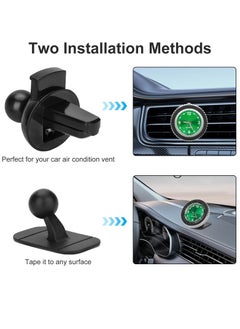 SYOSI Car Clock, Quartz Analog Car Dashboard Time Air Vent Stick-On Clock Watch, 360° Rotation Mini Clock, Universal Car Accessories for Vehicle Truck, Magnetic Phone Holder, Battery Included  - Image 5