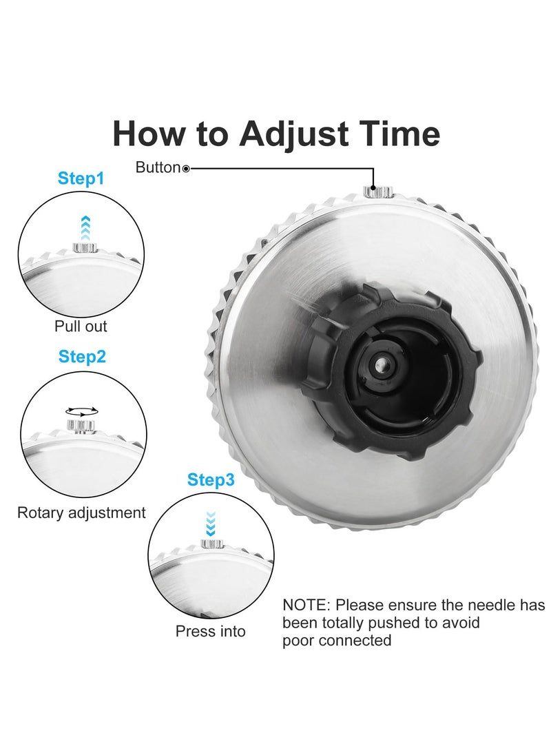 SYOSI - Car Clock, Quartz Analog Car Dashboard Time Air Vent Stick-On Clock Watch, 360° Rotation Mini Clock, Universal Car Accessories for Vehicle Truck, Magnetic Phone Holder, Battery Included - Image 1