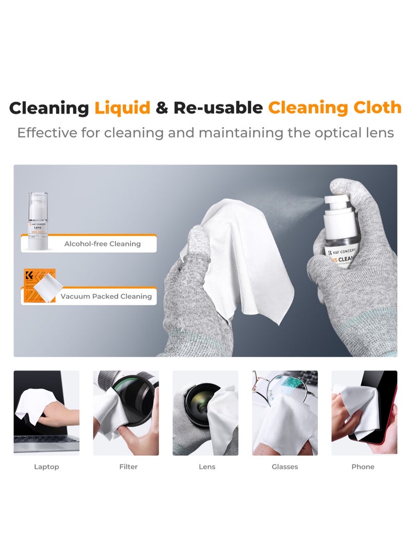 K&F Concept KF 1868 K&F Concept 23‑in‑1 Camera & Lens Cleaning Kit – Complete Sensor & Optics Maintenance Set - Image 4