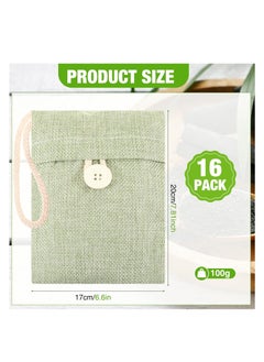 SYOSI Bamboo Charcoal Air Purifying Bag, Activated Charcoal Bags Odor Absorber, Hanging Handles, Natural Car Air Freshener, Shoe Deodorizer, Odor Eliminators for Home, Pets, Closet (Green) (16 Pack)  - Image 3