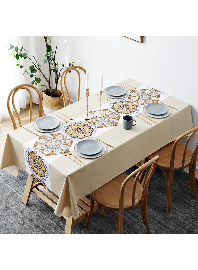 Y&D 120*180cm Waterproof, oil resistant, and washable PVC table mat, hotel tablecloth, coffee table cloth, wear-resistant dining tablecloth  - Image 1