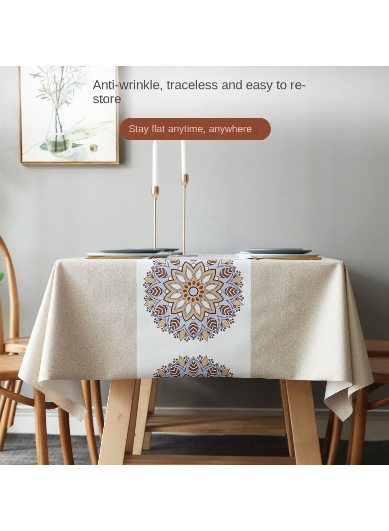Y&D 120*180cm Waterproof, oil resistant, and washable PVC table mat, hotel tablecloth, coffee table cloth, wear-resistant dining tablecloth  - Image 3