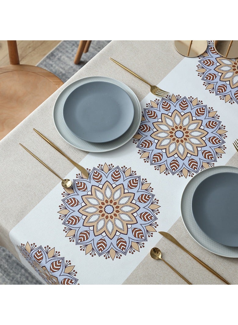 Y&D 120*180cm Waterproof, oil resistant, and washable PVC table mat, hotel tablecloth, coffee table cloth, wear-resistant dining tablecloth  - Image 5