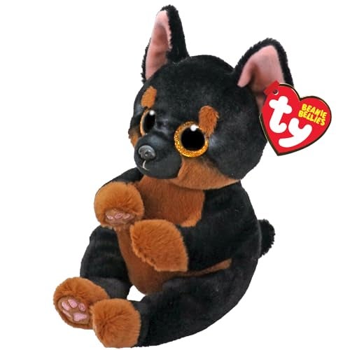 Ty Beanie Bellie Fritz Black and Tan Dog 6 BlackTan - Image 1
