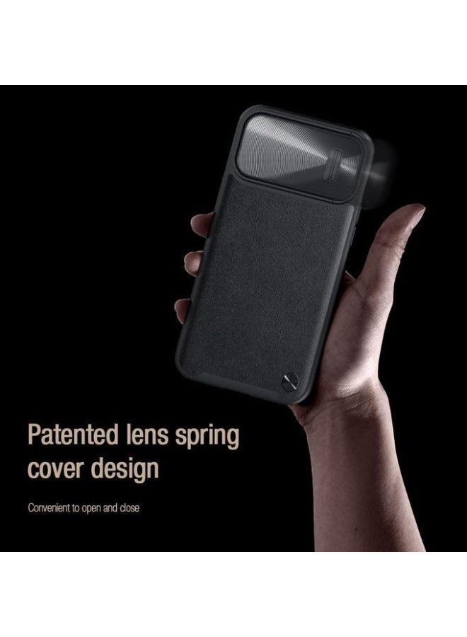 Nillkin Apple iPhone 14 Pro CamShield Leather Case S - black - Image 5